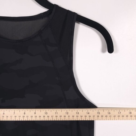 Lululemon Sculpt Tank Sequoia Camo Print Deep Coal Black No Size Tag SMALL‎ - Picture 9 of 12